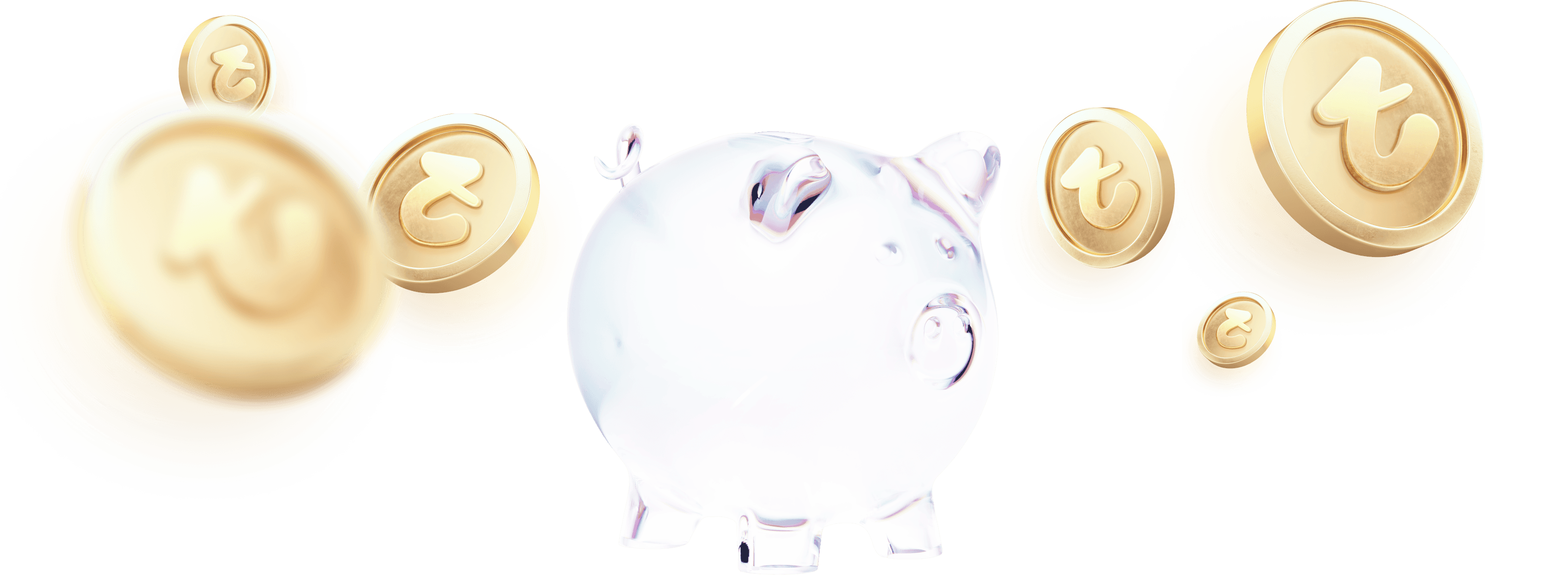 Piggy and coins